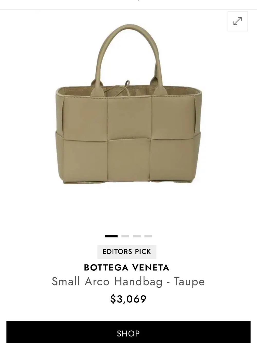 Bottega Veneta Small Arco Tote - Taupe Leather